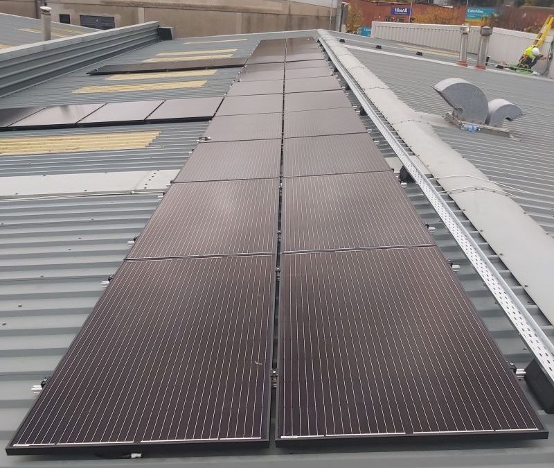 10,000 watt PV installation at our head office in Sandyford